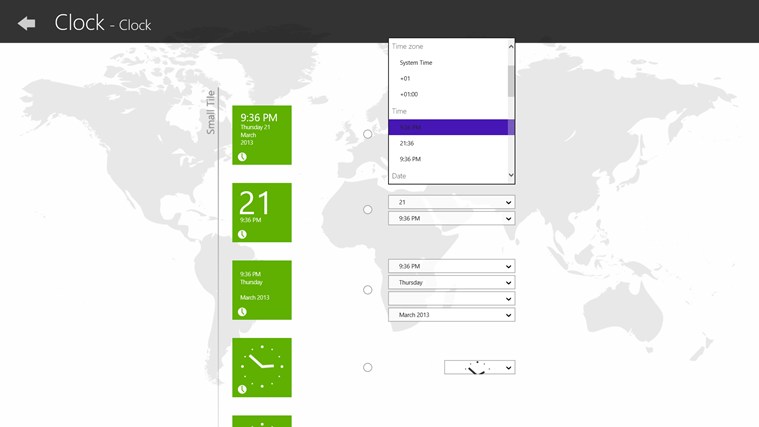 Asparion Clock (Live tile, alarm, timer)
